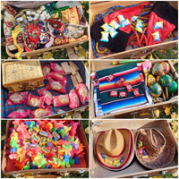Фото чемоданов с костюмами и сладостями разных стран